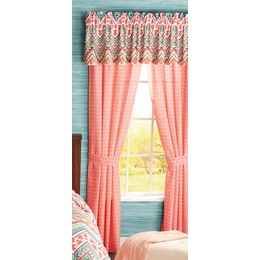 Curtains Draperies Window Valances D Seventh Avenue C Fiesta Chevron Window Treatments