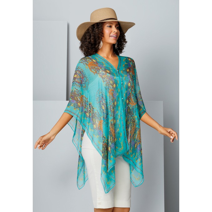 Lovely Two-Way Poncho, , large