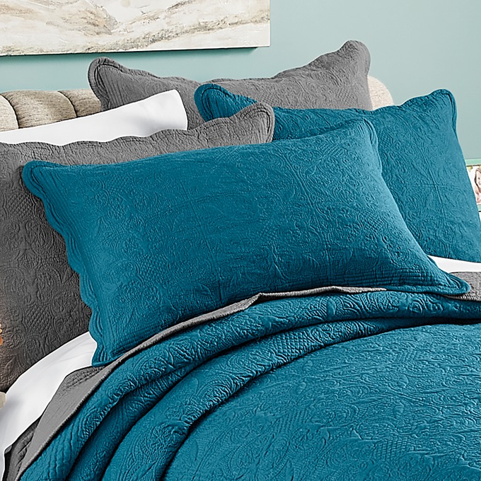 Chateau Cotton Sham with Scalloped Edges, , large