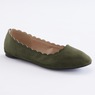 Scalloped Faux-Suede Flat for Women, , large