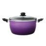 Gradient 10-Piece Aluminum Cookware Set, Purple, large