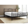 Elba Queen-Sized Platform Bed, Black, large