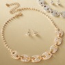 Crystal G-Link Necklace and Earring Set, , large