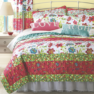 Bright Garden Quilt, , large