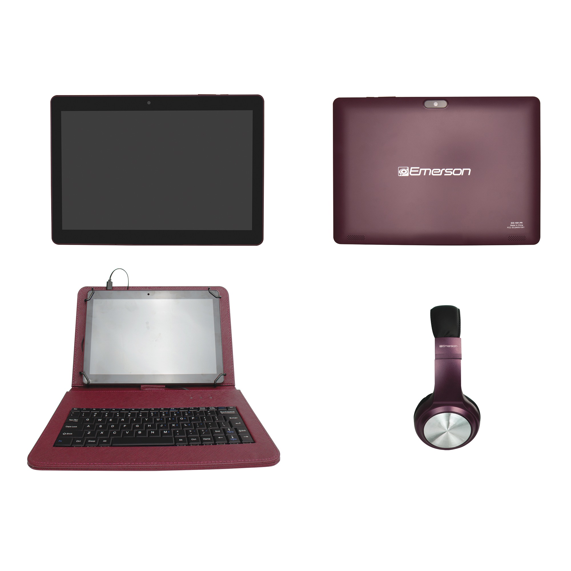 Emerson 10" Tablet Bundle, Purple, large