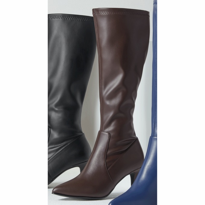 Midnight Velvet Tall Stretch Boot, Brown, large