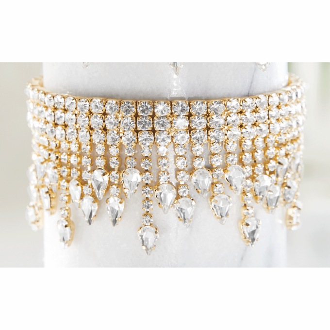 Crystal Pav&eacute; Pear-Drop Bracelet, , large