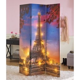 Lit Eiffel Tower Room Screen, , large