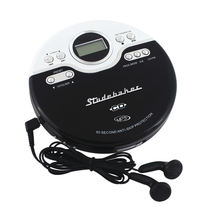 Studebaker Joggable Portable CD/MP3 Player, , large