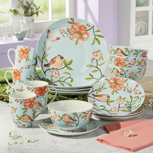 16-Piece Cypress Bird Dinnerware Set, , large