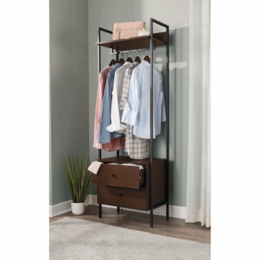 Allestire Garment Rack with Drawers, , large