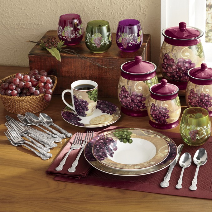 16Piece Grape Vineyard Dinnerware Set Seventh Avenue