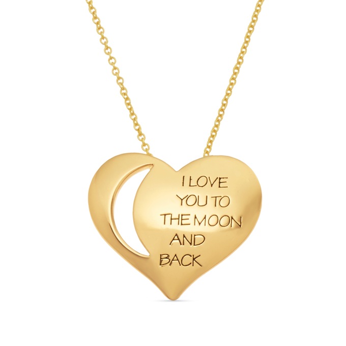Moon/Heart Pendant, , large