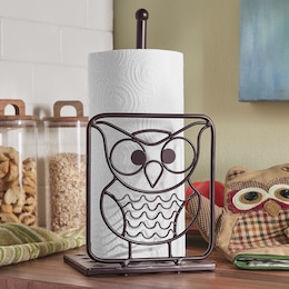 Owl Paper Towel Holder, , large