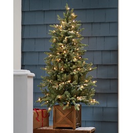 4&#39; Tree in Wood-Look Base, , large