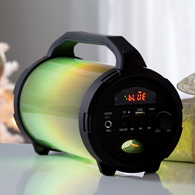 Portable Bluetooth Speaker with ColorChanging Lights by Craig