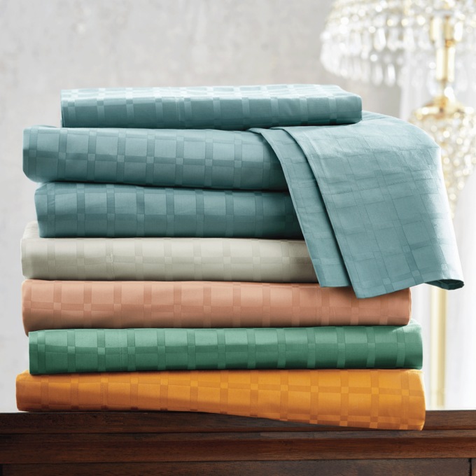 600-Thread Count Cotton Sheet Set, Steel Blue, large