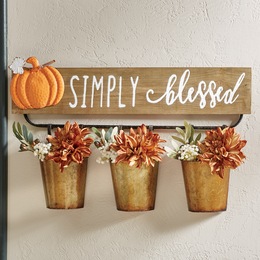 Simply Blessed Wall Planter, , large