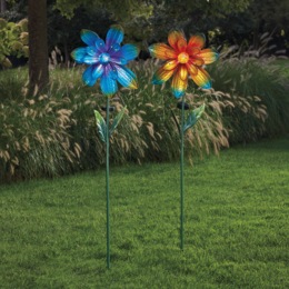 Solar 57" Floral Spinner, , large