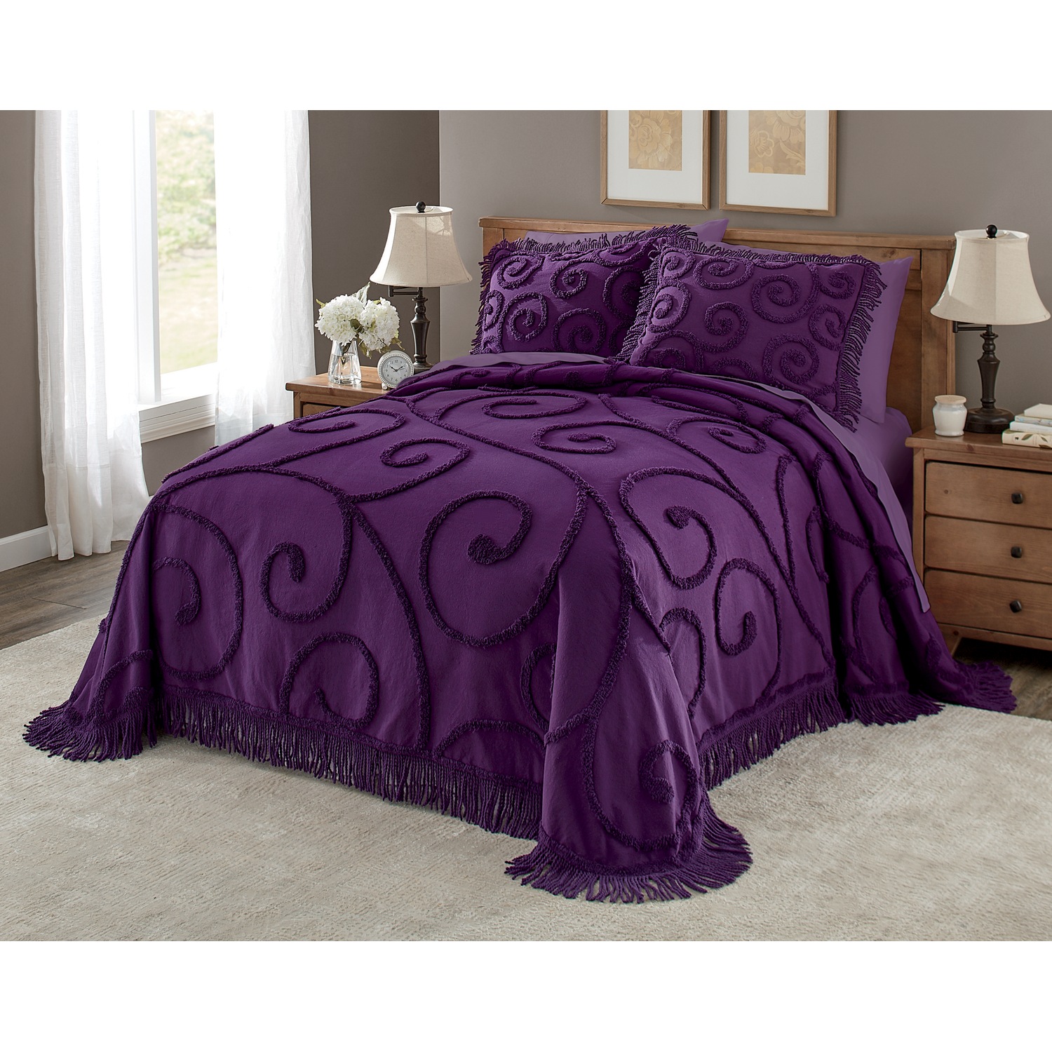 Scroll Chenille Bedspread Seventh Avenue
