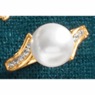 Cubic Zirconia or Faux-Pearl Ring, , large