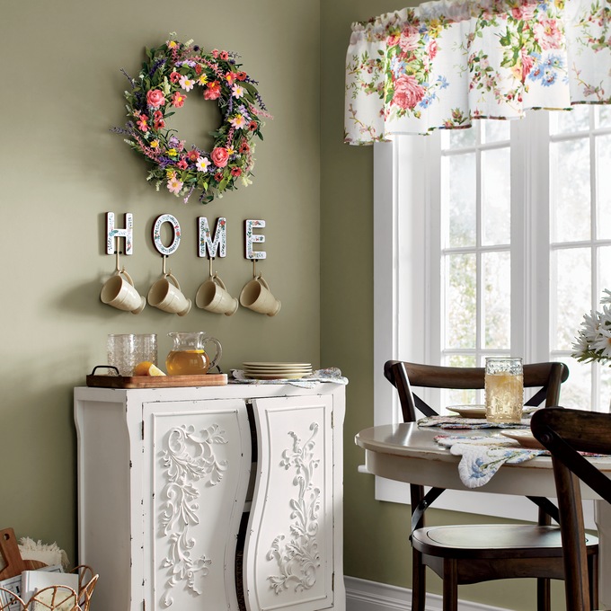 4-Piece Set Floral Home Letter-Hooks, , large