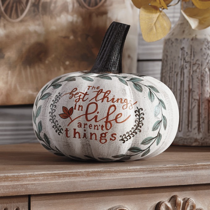 Best Things in Life Carved Pumpkin, , large