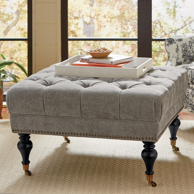 Marie Tufted Ottoman, , large