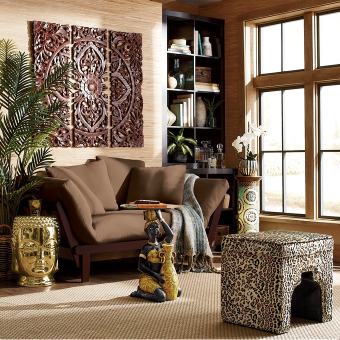 Aiona Nailhead Ottoman, , large