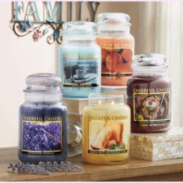 Cheerful Large Jar Candle, 24 Ounces, , large