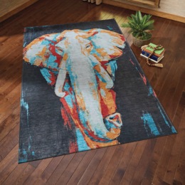 Abstract Elephant Rug, , large