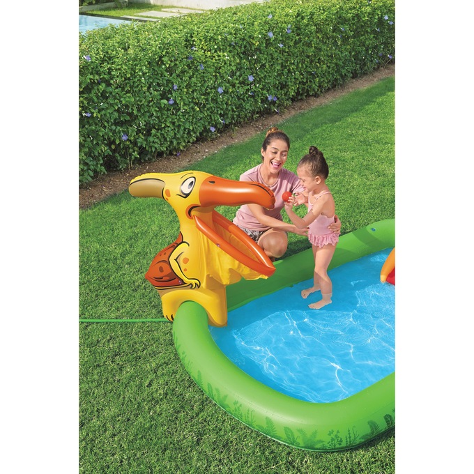 Bestway Jurassic Splash Inflatable Water Play Center, , large