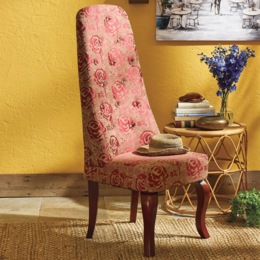 High-Back Tufted Chair, , large