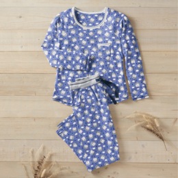 Cozy Print Knit PJ Set, , large