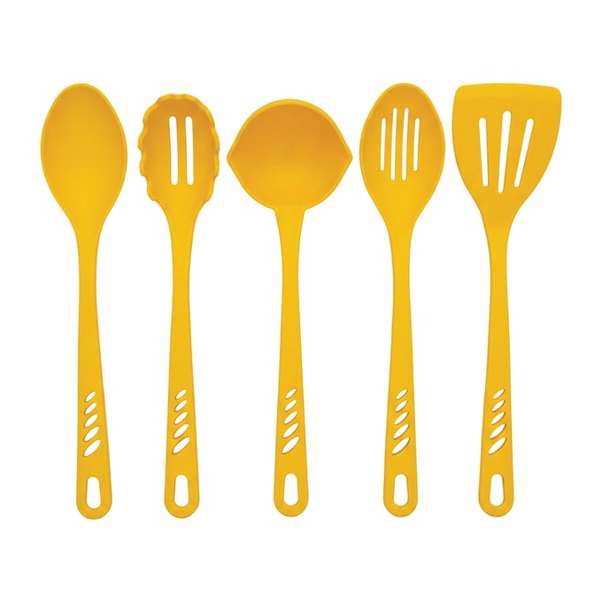 25-Piece Cutlery and Utensil Set, Golden Honey, large