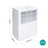 Keystone 22-Pint Dehumidifier, White, large