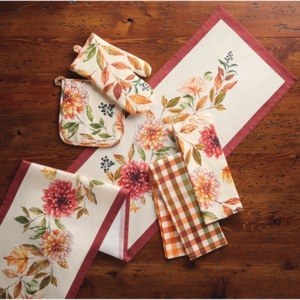 Mums Towel and Potholder Set, , large