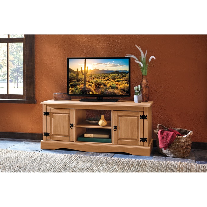 Pine Media Stand, , large