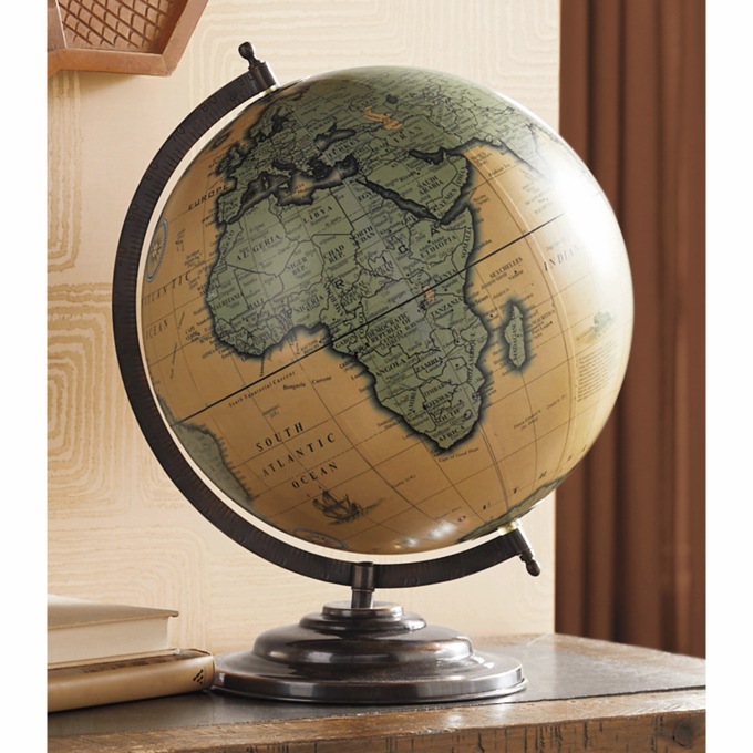 Decorative Bronze Globe, , large