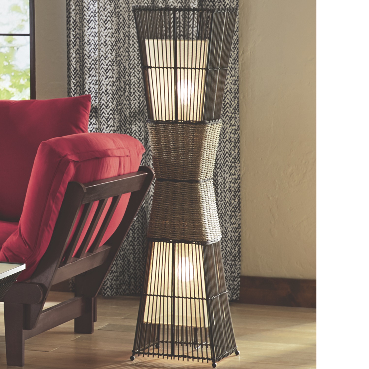 Palisade Cane Floor Lamp Seventh Avenue Palisade Floor Lamp