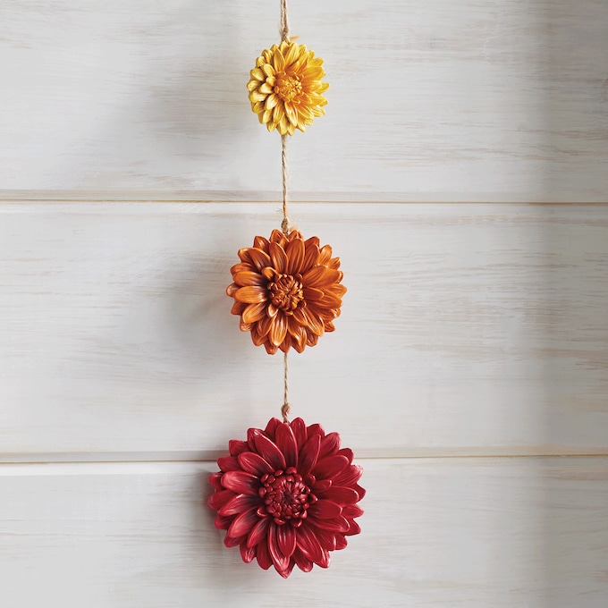 Set of 3 Hanging Mums, , large