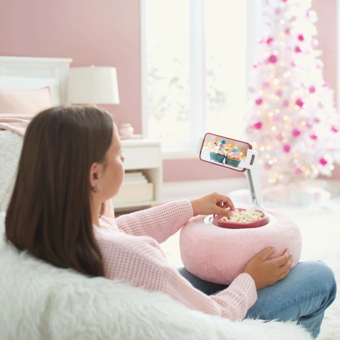 Fuzzy Bowl Phone Holder, , large