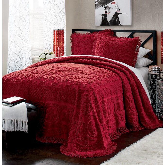 Emily Floral Chenille Bedspread Seventh Avenue