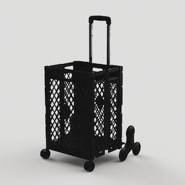 Folding Shopping Cart with Stair Climbing Wheels, , large