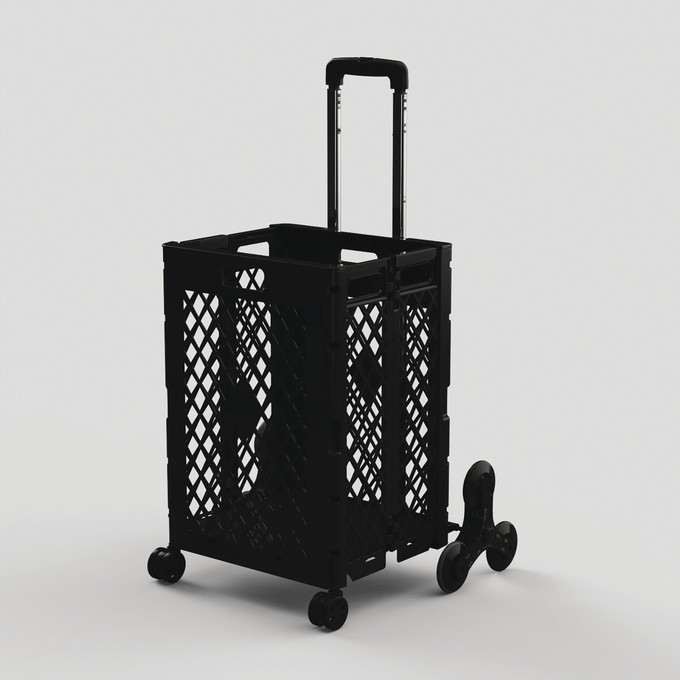 Folding Shopping Cart with Stair Climbing Wheels, , large