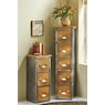 Rustic Industrial 3-Drawer Cabinet, Wood, large