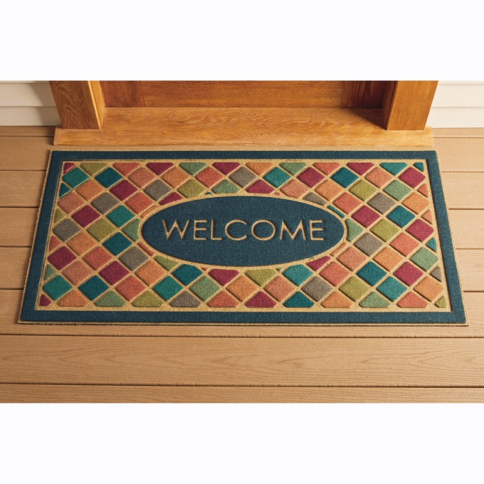 Warm Welcome Indoor/Outdoor Doormat - 24" x 48", , large