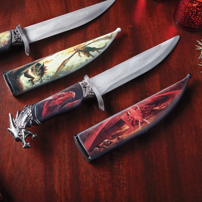 Dragon Knife, Red, large