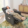 Lay-Flat Powered Lift Recliner, Charcoal, large