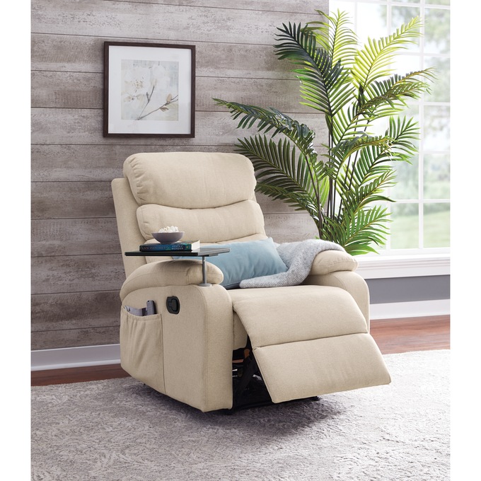 Charley Recliner with Tray Table, , large